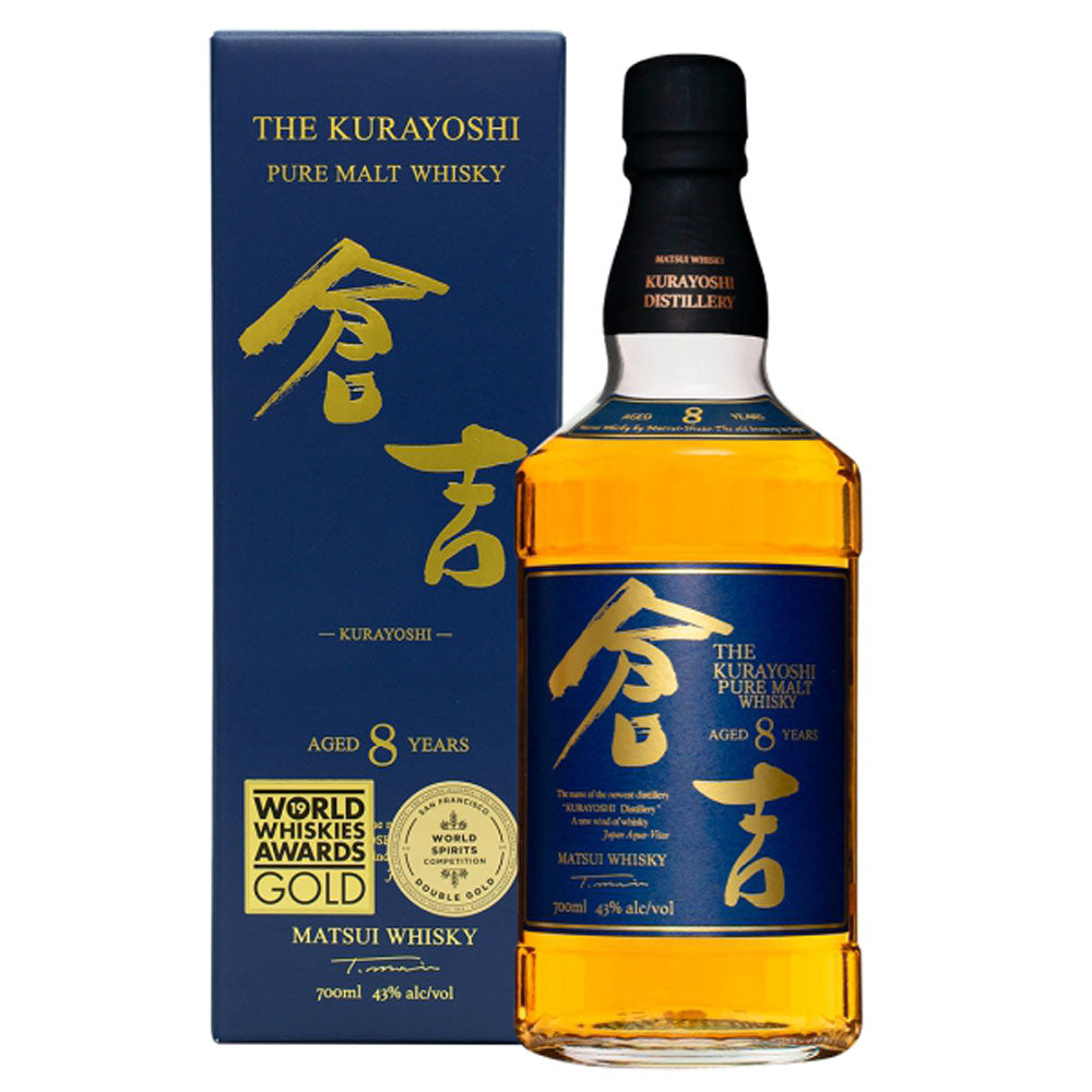 明治43年創業 倉吉蒸留所 ピュアモルトウイスキー 倉吉 長期熟成８年 700ml 4本