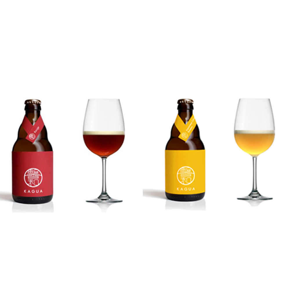 山梨発クラフトビール 馨和KAGUA(カグア)2種飲み比べ 4本(Rouge・Saison)