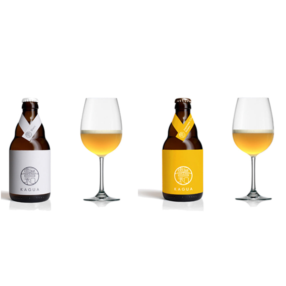 山梨発クラフトビール 馨和KAGUA(カグア)2種飲み比べ 4本(Blanc・Saison)
