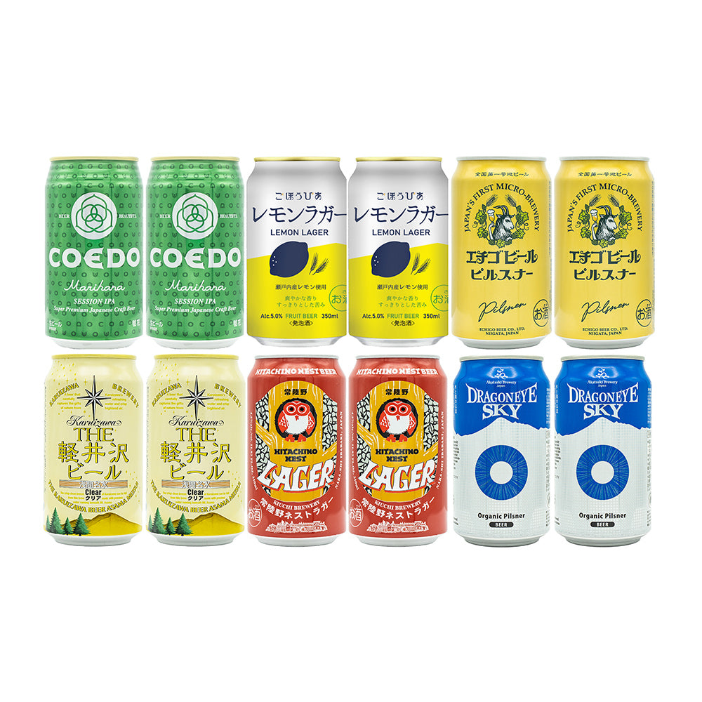 国産クラフトビール　6産地 飲み比べ 12本
