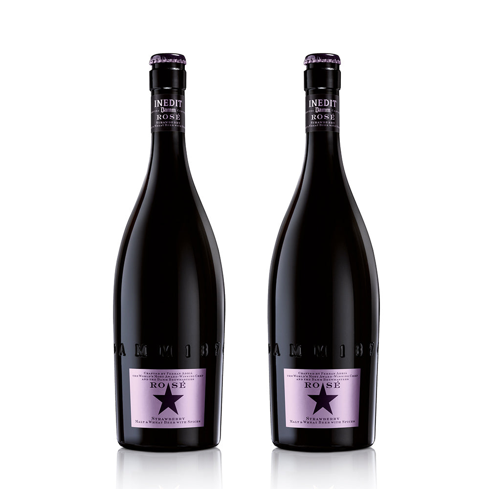 バルセロナNo1ブルワリーDAM社の「イネディット」プレミアムビール 　ロゼ2本