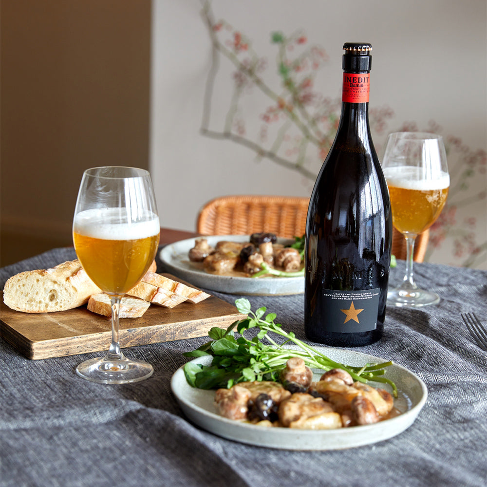 バルセロナNo1ブルワリーDAM社の「イネディット」プレミアムビール 飲み比べ　2本