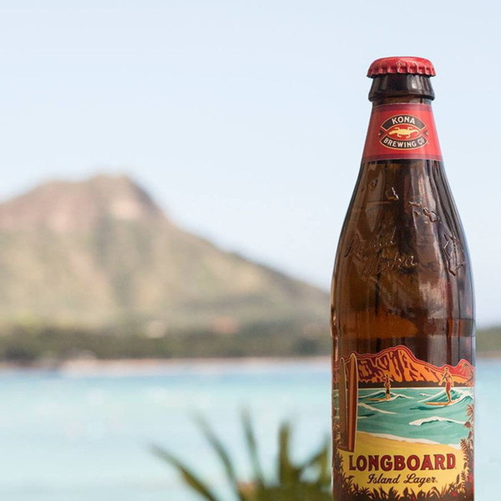 ハワイクラフトビール コナビール ロングボードアイランド ラガー 4本セット(瓶355ml)