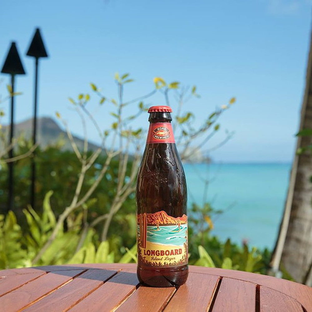 ハワイクラフトビール コナビール ロングボードアイランド ラガー 4本セット(瓶355ml)
