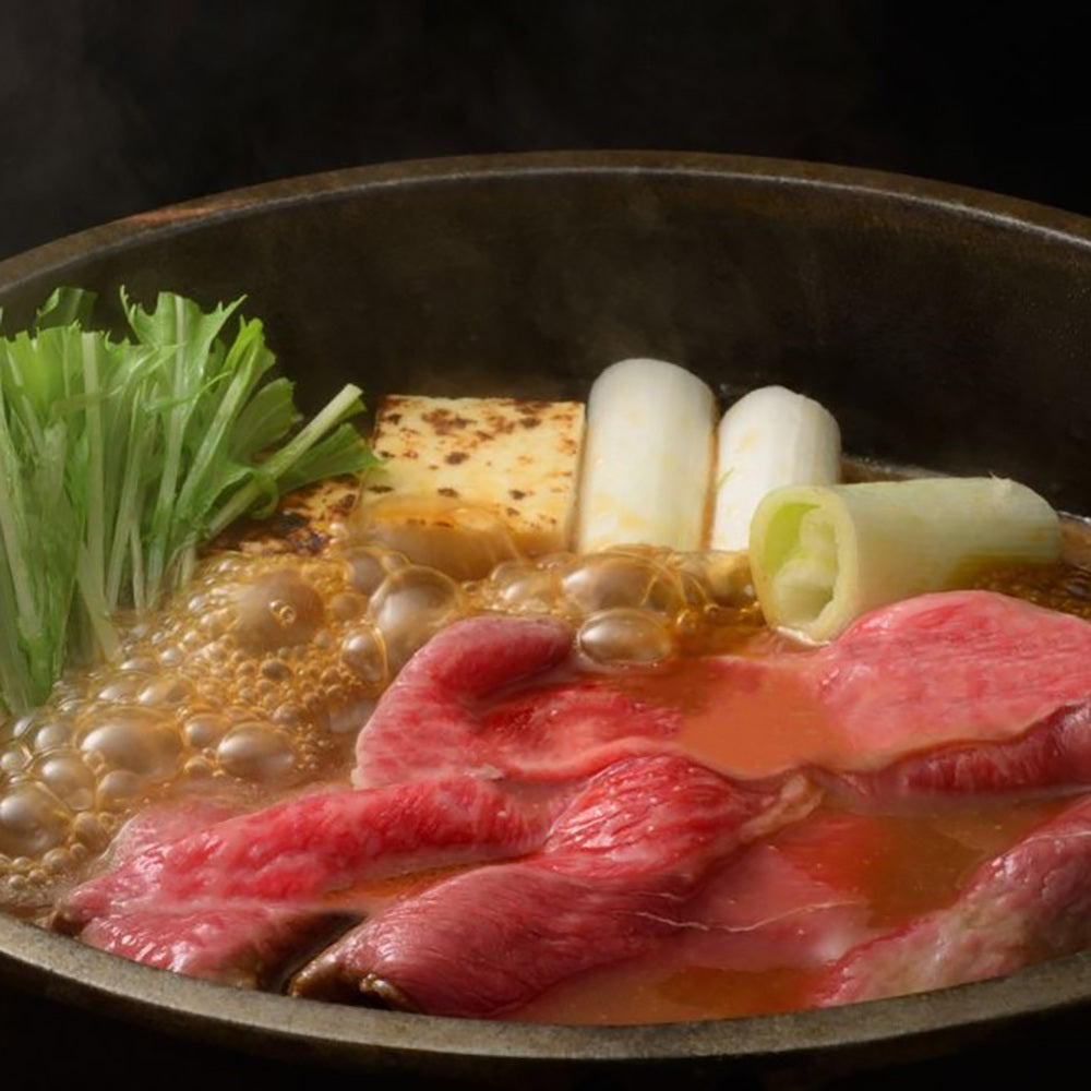 山形　創業大正12年「米沢牛 黄木」　米沢牛肩すき焼用