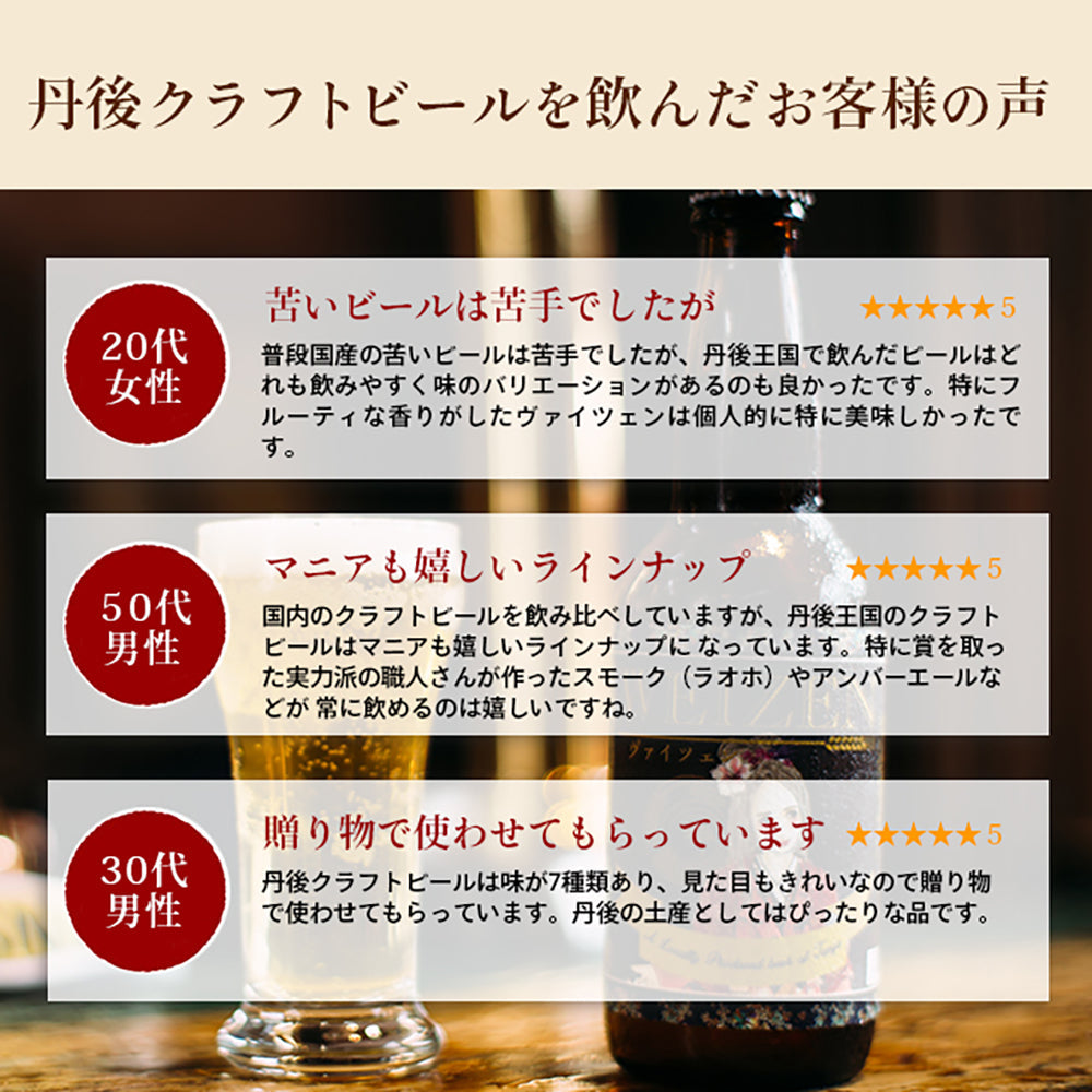 京都丹後クラフトビール 7種類セット(330ml×7本)